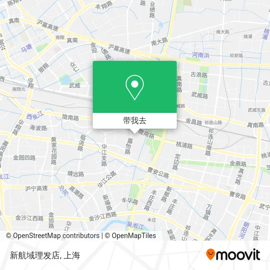 新航域理发店地图