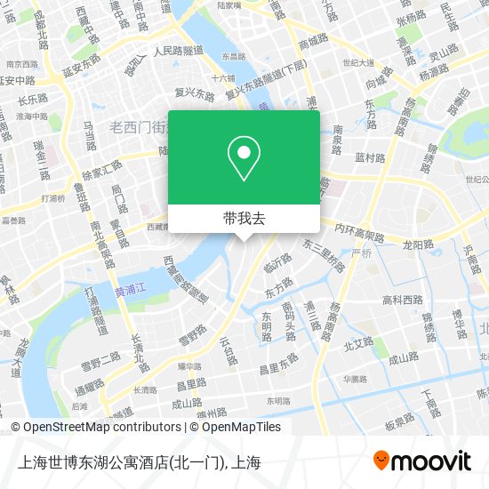 上海世博东湖公寓酒店(北一门)地图