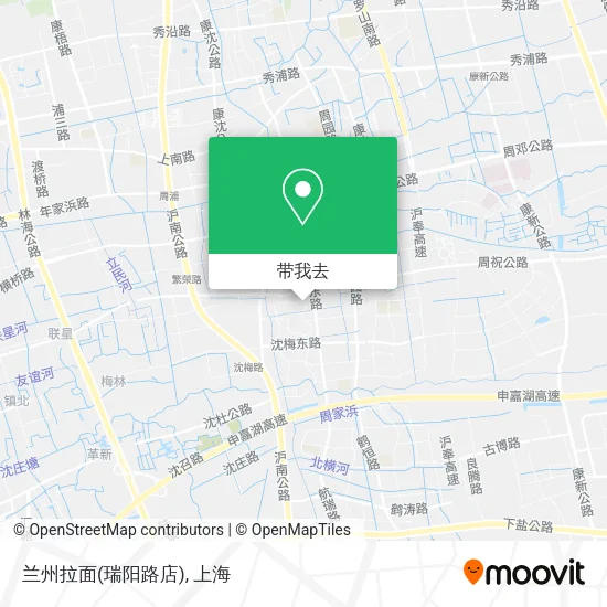 兰州拉面(瑞阳路店)地图