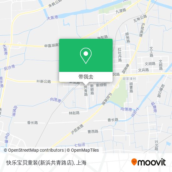快乐宝贝童装(新浜共青路店)地图