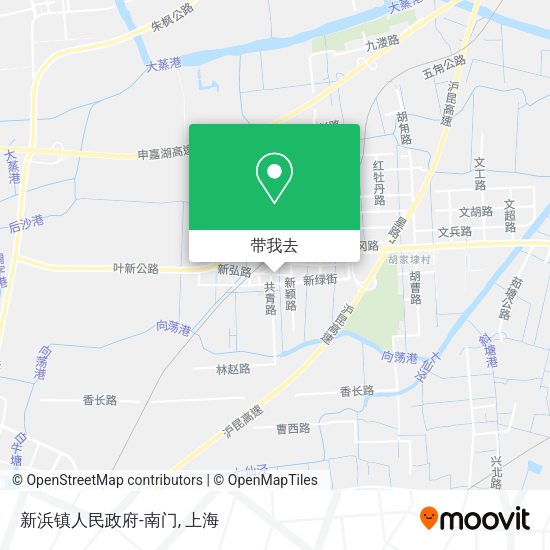 新浜镇人民政府-南门地图