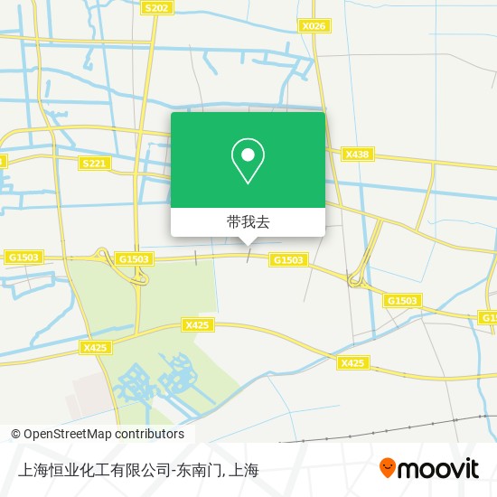 上海恒业化工有限公司-东南门地图
