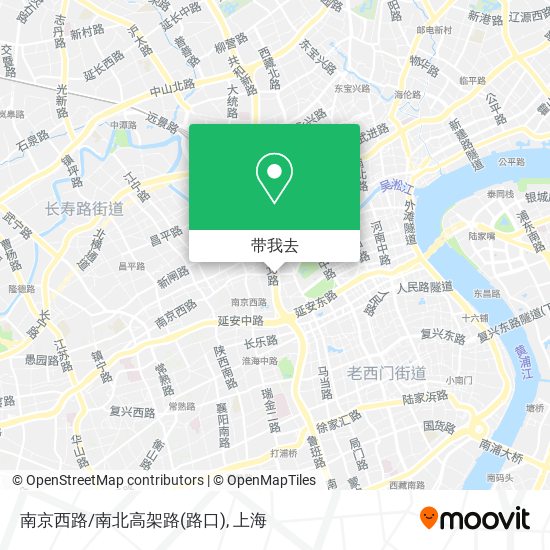 南京西路/南北高架路(路口)地图