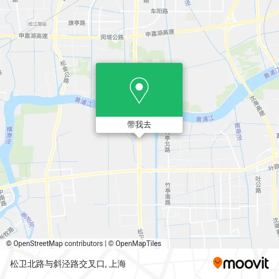 松卫北路与斜泾路交叉口地图