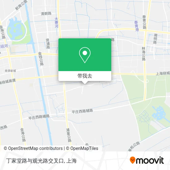 丁家堂路与观光路交叉口地图