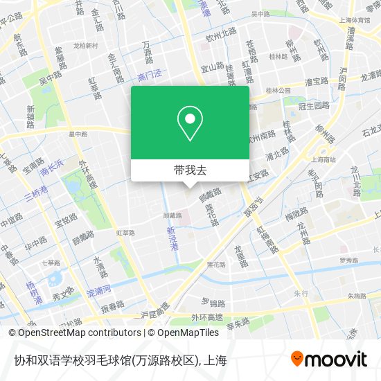 协和双语学校羽毛球馆(万源路校区)地图