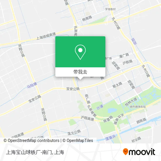 上海宝山球铁厂-南门地图