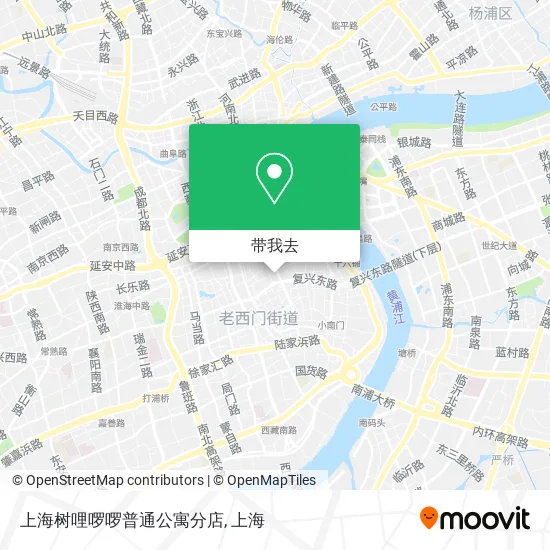 上海树哩啰啰普通公寓分店地图