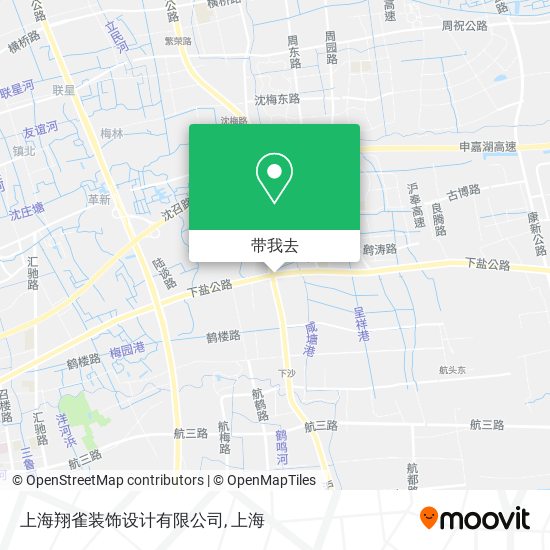 上海翔雀装饰设计有限公司地图
