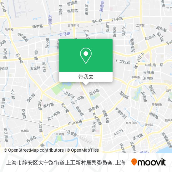 上海市静安区大宁路街道上工新村居民委员会地图