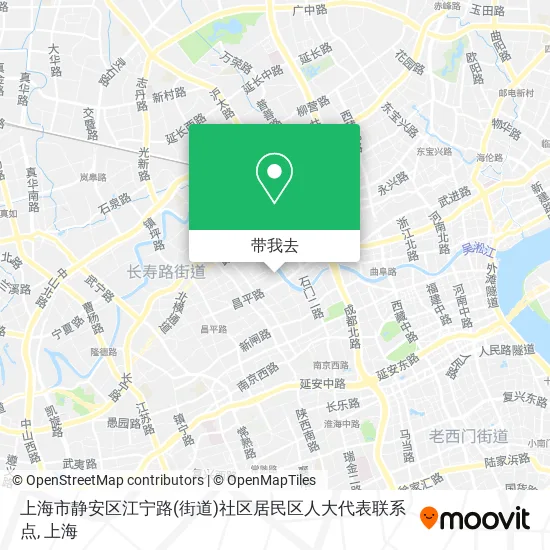 上海市静安区江宁路(街道)社区居民区人大代表联系点地图