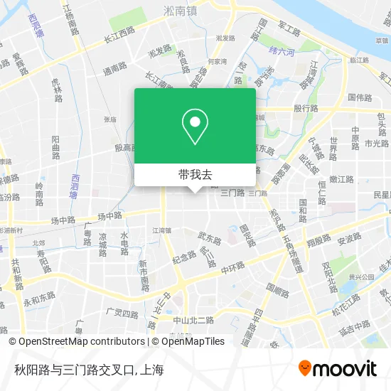 秋阳路与三门路交叉口地图