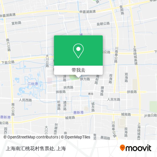 上海南汇桃花村售票处地图