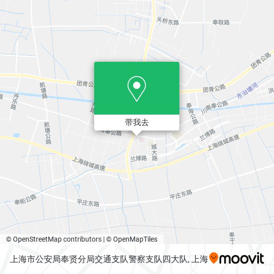 上海市公安局奉贤分局交通支队警察支队四大队地图
