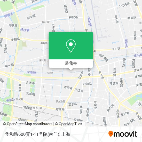 华和路600弄1-11号院(南门)地图