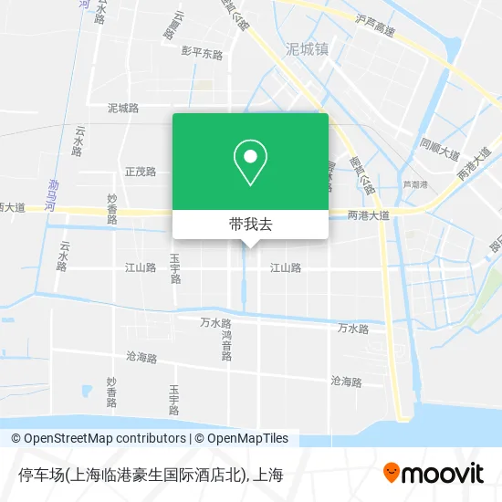 停车场(上海临港豪生国际酒店北)地图