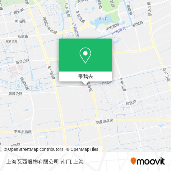 上海瓦西服饰有限公司-南门地图