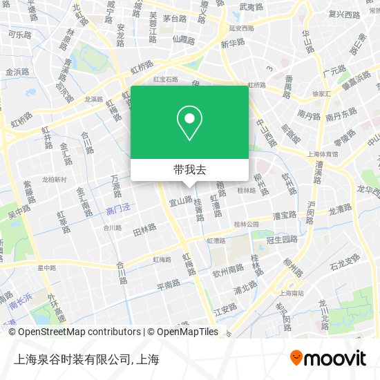 上海泉谷时装有限公司地图