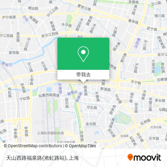 天山西路福泉路(淞虹路站)地图
