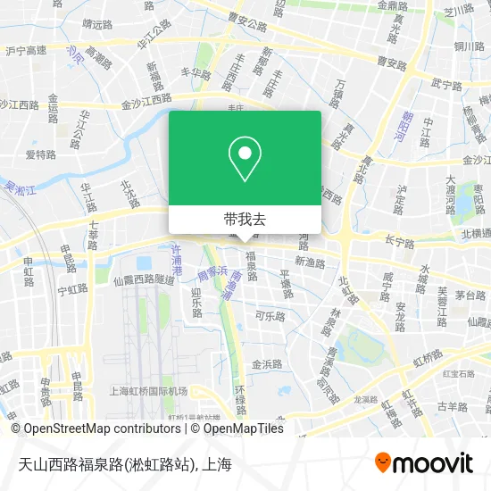 天山西路福泉路(淞虹路站)地图
