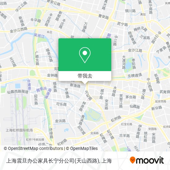 上海震旦办公家具长宁分公司(天山西路)地图