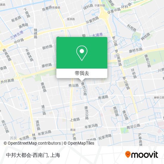 中邦大都会-西南门地图