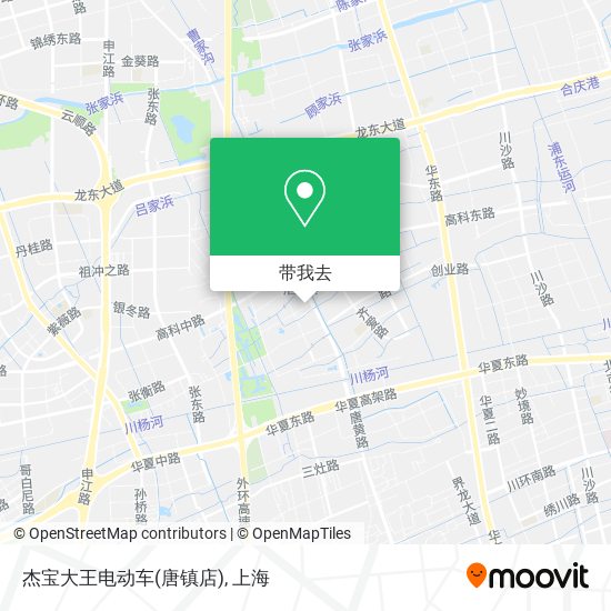 杰宝大王电动车(唐镇店)地图