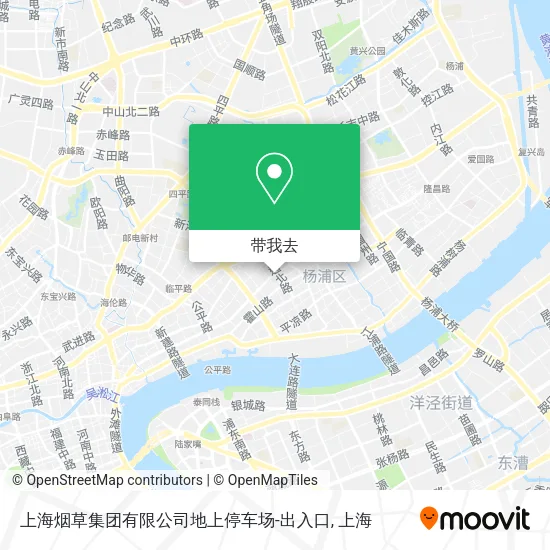 上海烟草集团有限公司地上停车场-出入口地图