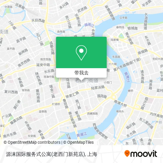 源涞国际服务式公寓(老西门新苑店)地图