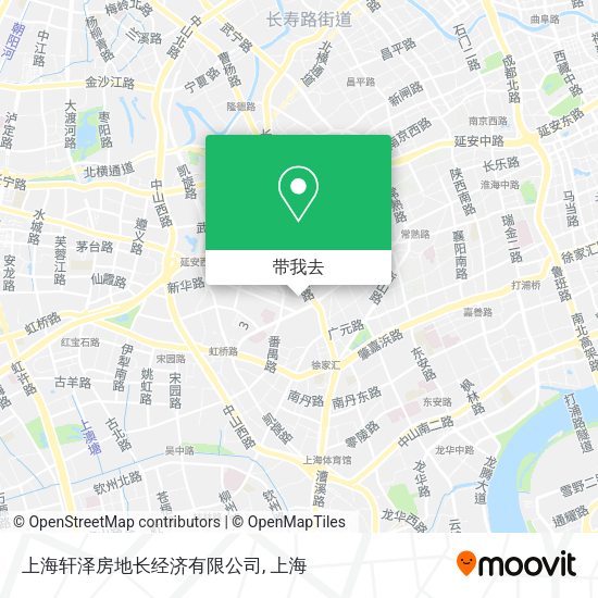上海轩泽房地长经济有限公司地图