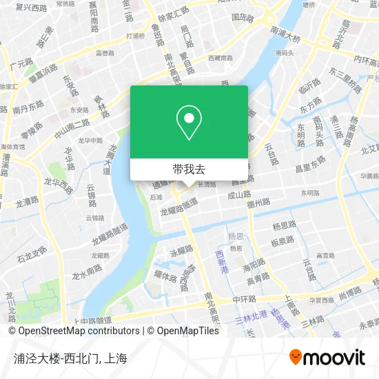 浦泾大楼-西北门地图