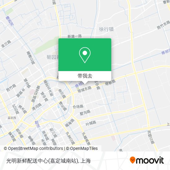 光明新鲜配送中心(嘉定城南站)地图