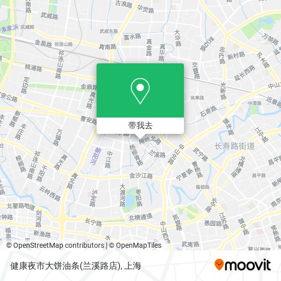 健康夜市大饼油条(兰溪路店)地图