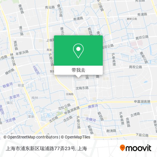 上海市浦东新区瑞浦路77弄23号地图