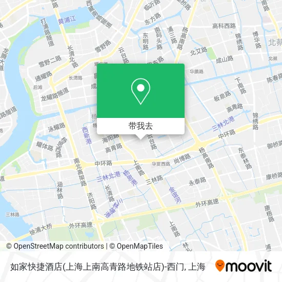 如家快捷酒店(上海上南高青路地铁站店)-西门地图