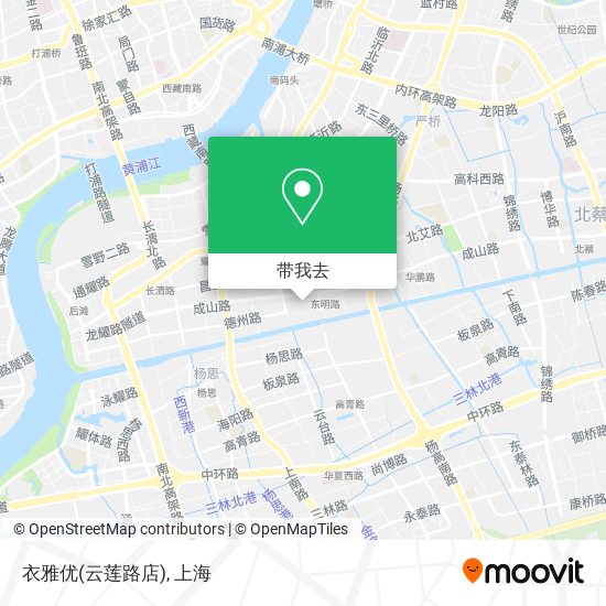 衣雅优(云莲路店)地图