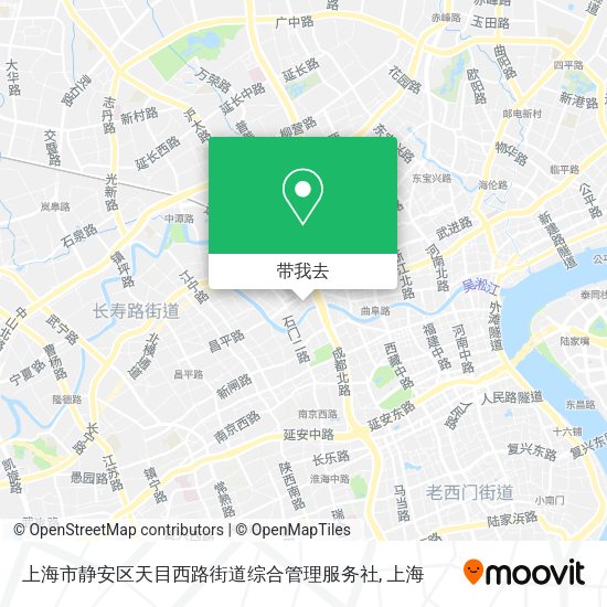 上海市静安区天目西路街道综合管理服务社地图