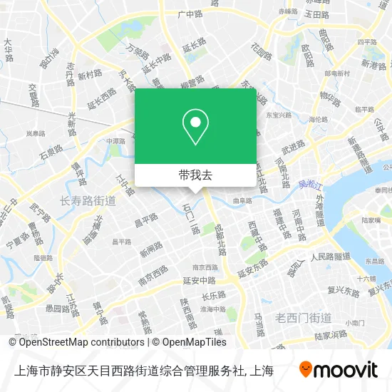 上海市静安区天目西路街道综合管理服务社地图
