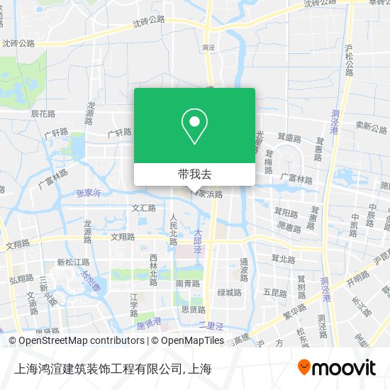 上海鸿渲建筑装饰工程有限公司地图