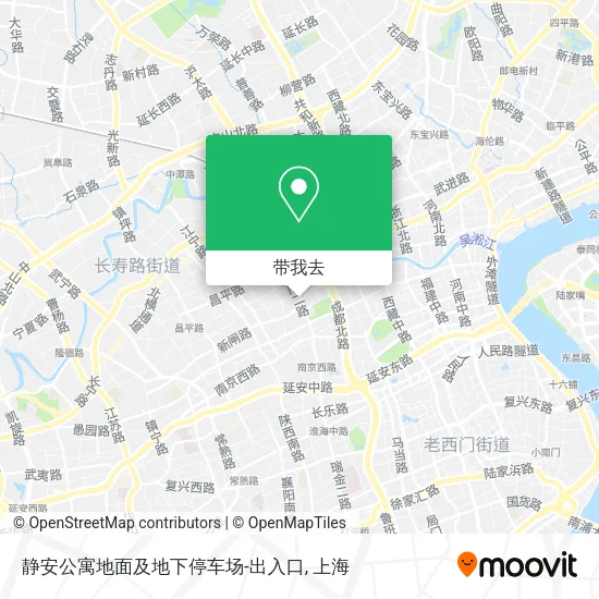 静安公寓地面及地下停车场-出入口地图