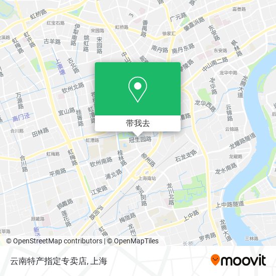 云南特产指定专卖店地图
