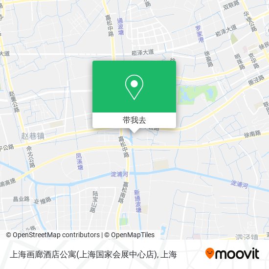 上海画廊酒店公寓(上海国家会展中心店)地图