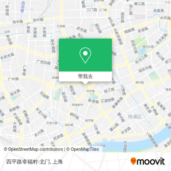 四平路幸福村-北门地图