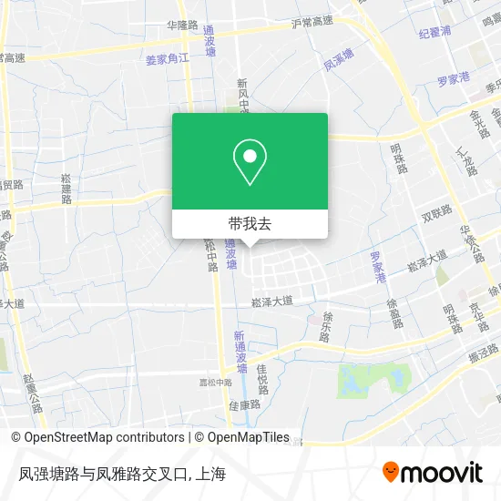凤强塘路与凤雅路交叉口地图