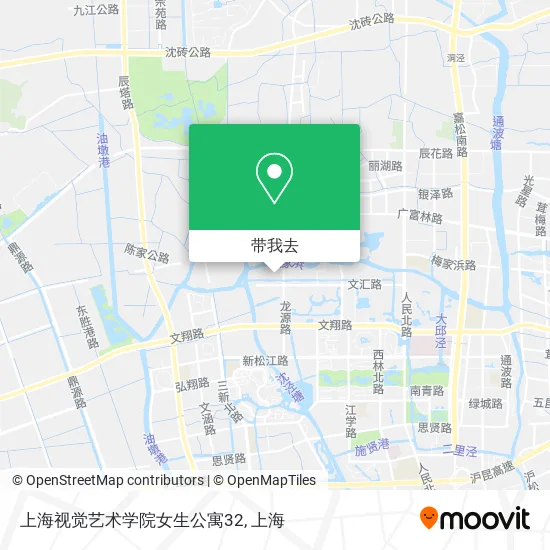 上海视觉艺术学院女生公寓32地图