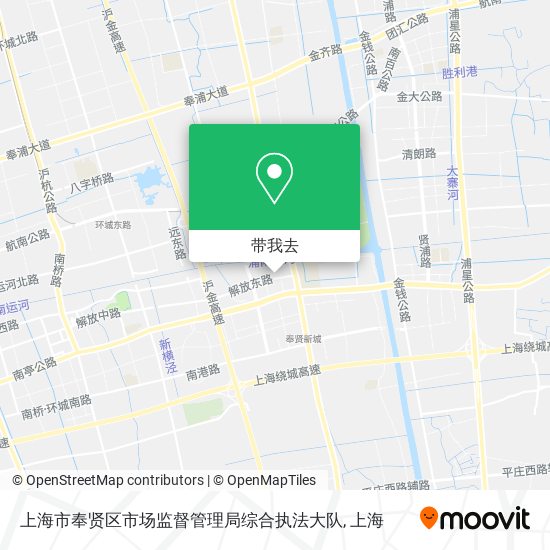 上海市奉贤区市场监督管理局综合执法大队地图
