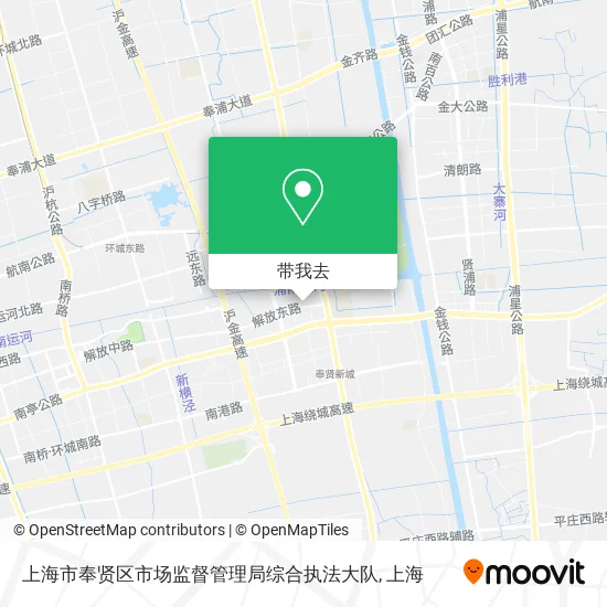 上海市奉贤区市场监督管理局综合执法大队地图