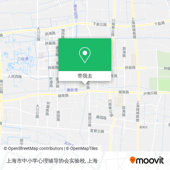 上海市中小学心理辅导协会实验校地图