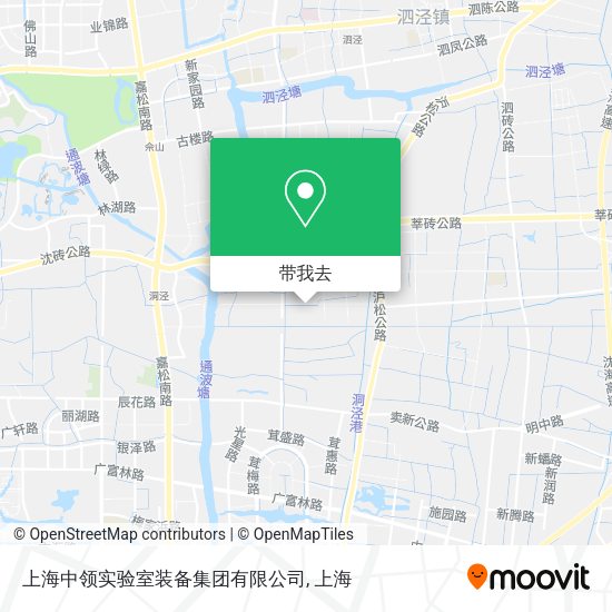 上海中领实验室装备集团有限公司地图