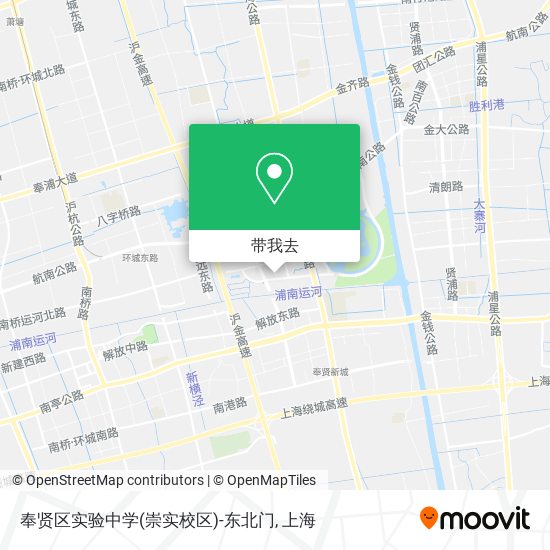 奉贤区实验中学(崇实校区)-东北门地图